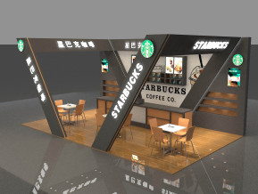 星巴克咖啡展览模型