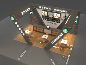 星巴克咖啡展览模型