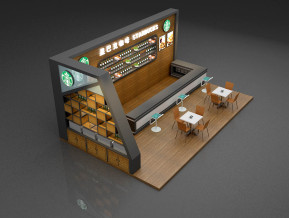 星巴克展览模型