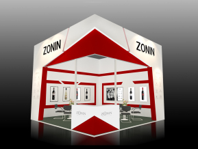 ZONIN红酒展览模型