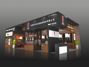 来来食品展台模型