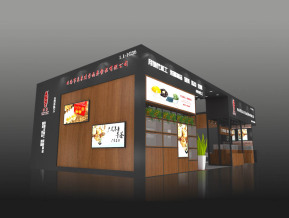 来来食品展台模型