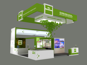 上海物流展嘉民展台搭建效果图