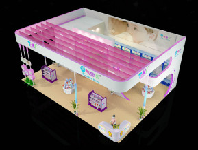 上海孕婴童展|淘气宝贝展台搭建效果图