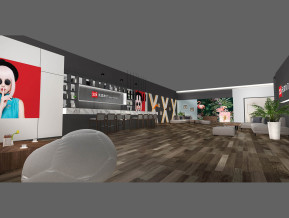 无漆木门门窗展台模型