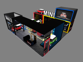 MINI展台展览模型