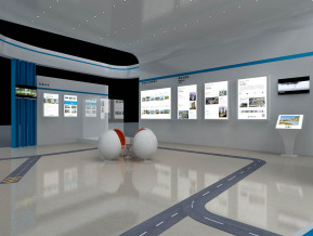 中建钢构展台模型