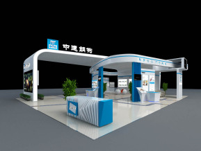 中建钢构展台模型