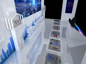 中国电信通讯展览展示展台模型