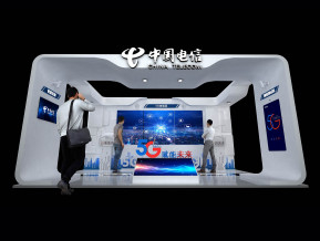 中国电信通讯展览展示展台模型