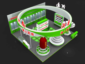 河南农博会展台模型