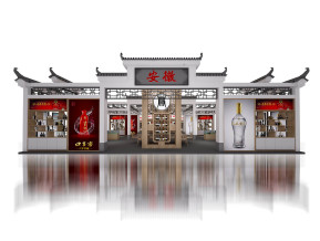 安徽酒业展台模型