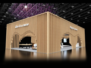 线条展览展示展台模型