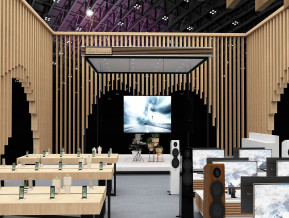 线条展览展示展台模型