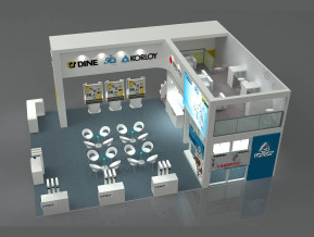 DINE陶特新科技展台模型