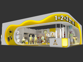 123童装展台模型