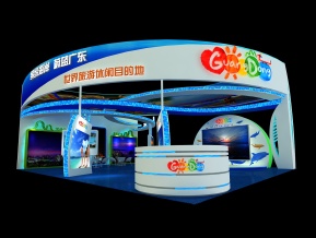 活力广东展览模型