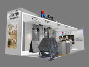 日升石业展览模型