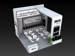汇丰电子展台模型