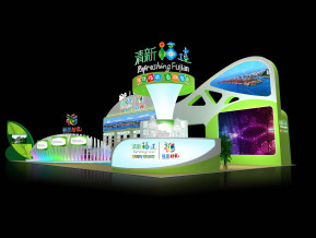 清新福建展览模型