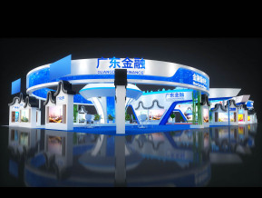 广东金融展台模型
