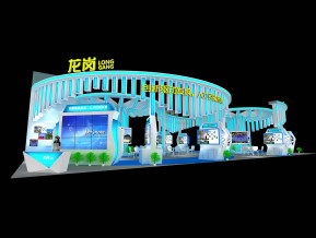 龙岗人才展台模型