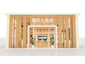 南京九龙湖现代二层展台