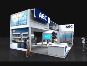 AGC玻璃展台模型