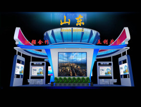 山东政府展台模型