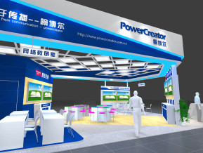翰博尔展览展示展台模型