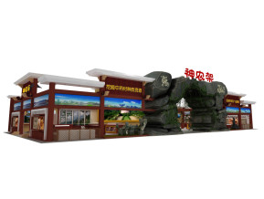 神龙架展览模型