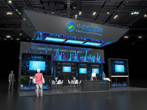 中移金融展览模型