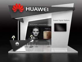 华为国外展展览模型