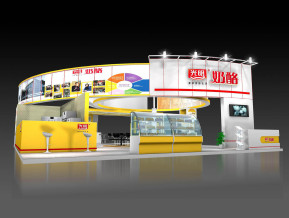 光明奶酪展览模型