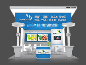 绿新食品展览模型