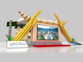 屏边展览3D模型