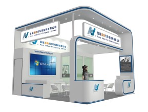 海纳汽配展台模型