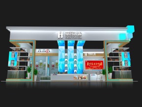 华宝孔雀展台模型