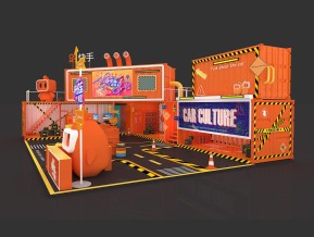 快手展台模型