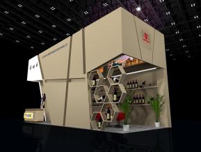 年度酒窑展台模型
