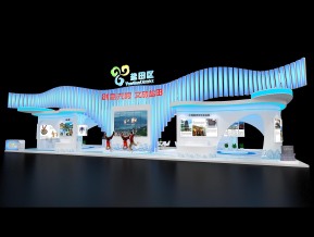 盐田区展台模型