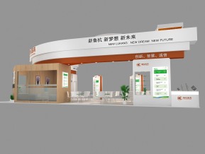 鲁抗医药展览模型图片