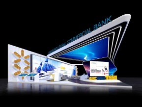 广州农商银行广交会金融展览展示展台模型