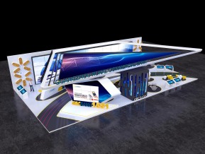 广州农商银行广交会金融展览展示展台模型