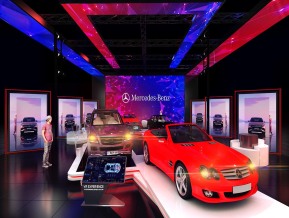 奔驰展览模型