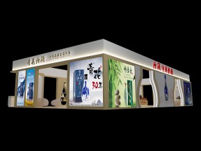 汾酒展台展览模型