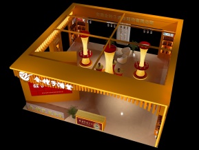 金种子酒业展览展台模型