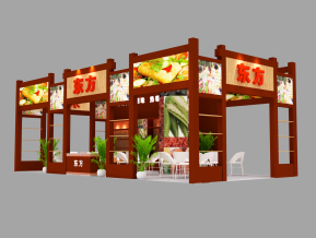 东方美食展览模型