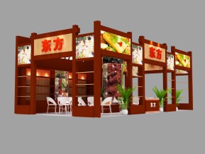 东方美食展览模型