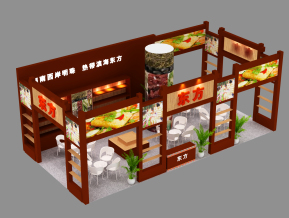 东方美食展览模型